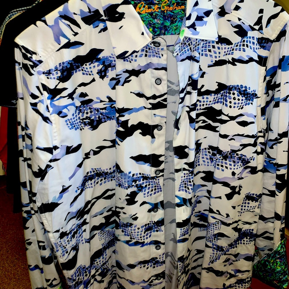 Robert Graham men’s long sleeve shirt L